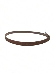 1pc Leather Multi-Accessory Adjustable Hat, Suitable For Beach, Gentleman And Cool Styles, Unisex