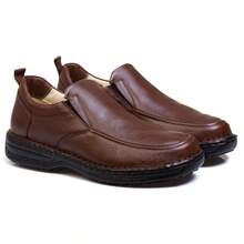 Men's Casual Comfortable Leather Shoes - Café integral - Ver 3
