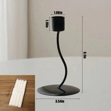 1pc Nordic Style Luxury Standing Retro Metal Candle Holder For Party, Wedding Decor, Romantic Dinner Atmosphere Set, Table Centerpiece