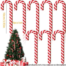8 đồ trang trí kẹo que bằng gỗ mộc mạc cho cây thông Noel, đồ trang trí giáng sinh đơn giản, kẹo que, đồ trang trí giáng sinh, đồ trang trí kẹo bằng gỗ, đồ trang trí kẹo treo - Nhiều màu - Xem 4
