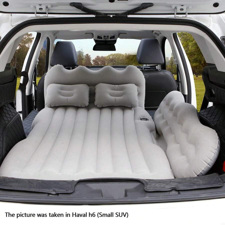 Inflatable Air Mattress With Sides For Car Back Seat Sleeping Pad
