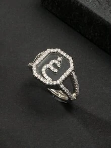 1 Chiếc Nhẫn Chữ Cái Ả Rập Dành Cho Nam Doanh Nhân Phù Hợp Để Đi Làm Việc - Nhiều màu - Xem 30