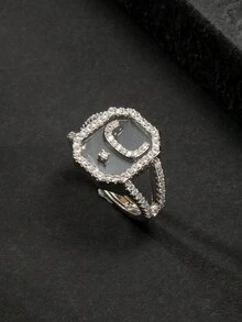 1 Chiếc Nhẫn Chữ Cái Ả Rập Dành Cho Nam Doanh Nhân Phù Hợp Để Đi Làm Việc - Nhiều màu - Xem 28