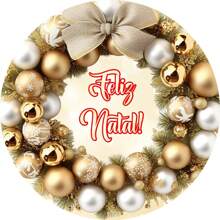 Tấm tròn tiệc dễ trang trí váy 1,50m Ông già Noel Giáng sinh - NAT113 - Xem 1