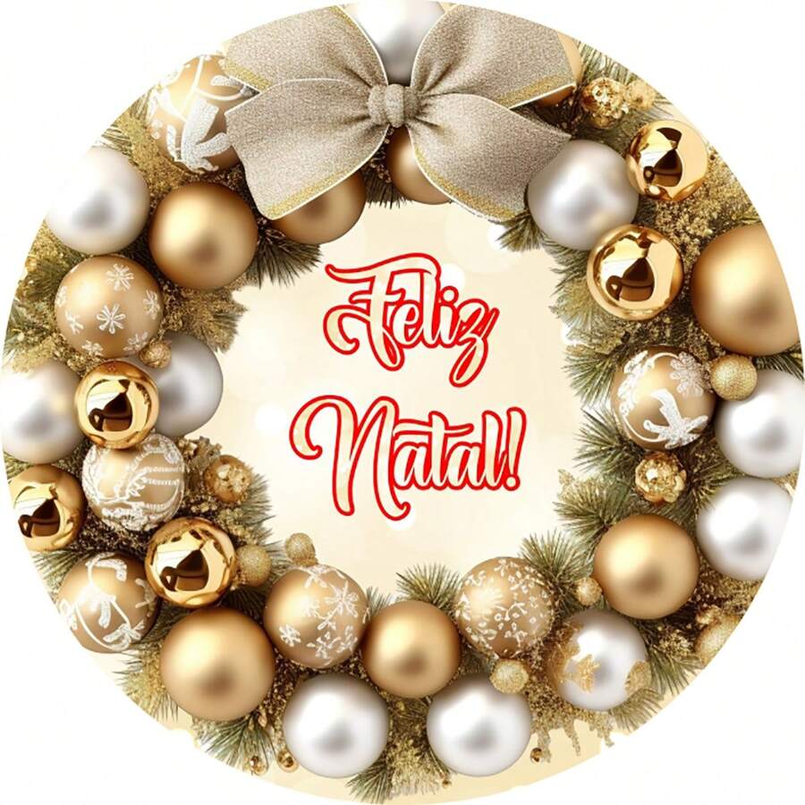 Tấm tròn tiệc dễ trang trí váy 1,50m Ông già Noel Giáng sinh - NAT113 - Xem 1
