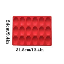 Madeleine Mold Cake Pan, 18-Cavity Non-Stick Spherical Shell Madeline Bakeware For Oven Baking, Cake Silicone Baking Pan Mould Bakeware Tools, Random Color - Multicolor - View 5