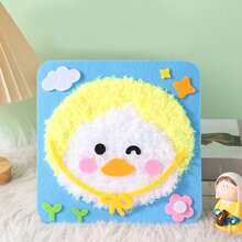 1pc DIY Sewing Craft Kit For Kids, Christmas Handmade Toys, Christmas Small Gifts, Santa Claus, Snowman, Christmas Tree, Reindeer, Gingerbread Man, Creative Cartoon, Knitted Embroidery Painting, Material Pack, Educational DIY Craft Kit,Diy,Embroidery Kit,Embroidery