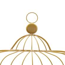 Nail Polish Storage Rack, 4-Tier Nail Polish Storage Rack, Wall Mounted Nail Polish Storage Rack - Gold - View 9