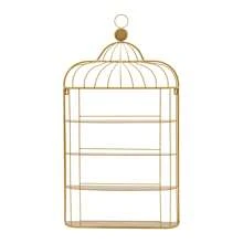 Nail Polish Storage Rack, 4-Tier Nail Polish Storage Rack, Wall Mounted Nail Polish Storage Rack - Gold - View 6