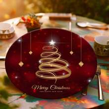 Printed Placemat Cover 35cm Table Setting Placemat Christmas Placemat Placemat Decoration - SNAT0059 - Xem 2