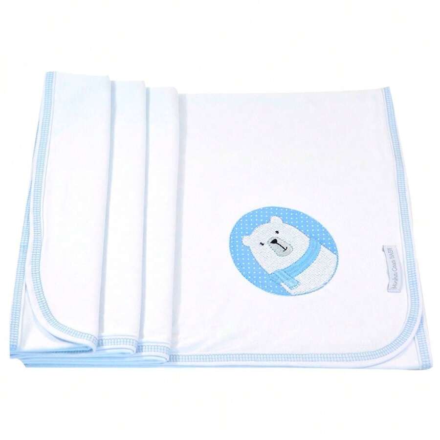 Polar Bear Knitted Blanket My Baby House SHEIN UK