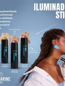 Blush And Highlighter Stick Combo In Creamy Stick - Catharine Hill - 太陽的 - 查看 4