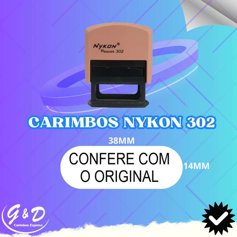 Custom Nykon 302 Stamp MATCHES THE ORIGINAL - Rosa Pastel - 查看 1