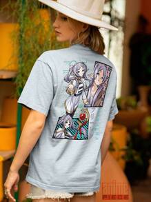 Frieren The Elfref-006 Anime Shirt - Grey - View 6