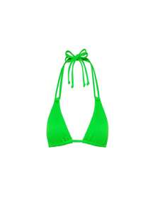 Kulani Kinis Women's Ribbed Halter Bralette Bikini Top - Peppermint - View 1