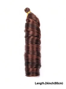 amir hair Tóc giả móc sợi xoăn kiểu Pháp dài 24 inch, lọn xoăn bồng bềnh, thích hợp cho tóc giả và tóc nối tổng hợp, 1 cuộn/75g - Nhiều màu - Xem 3