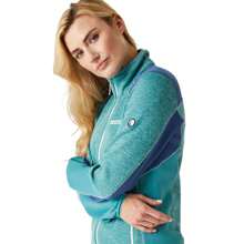 Regatta Dames Lindalla V Marl Full Zip Fleecejack (Bristol Blue/Dusty Denim)