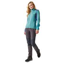 Regatta Dames Lindalla V Marl Full Zip Fleecejack (Bristol Blue/Dusty Denim)