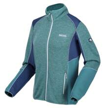 Regatta Dames Lindalla V Marl Full Zip Fleecejack (Bristol Blue/Dusty Denim)
