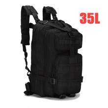 35L Military Black Tactical Backpack Rucksack Camping Hiking Bag Outdoor Travel