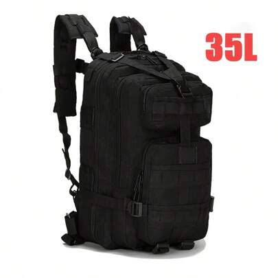 35L Military Black Tactical Backpack Rucksack Camping Hiking Bag Outdoor Travel