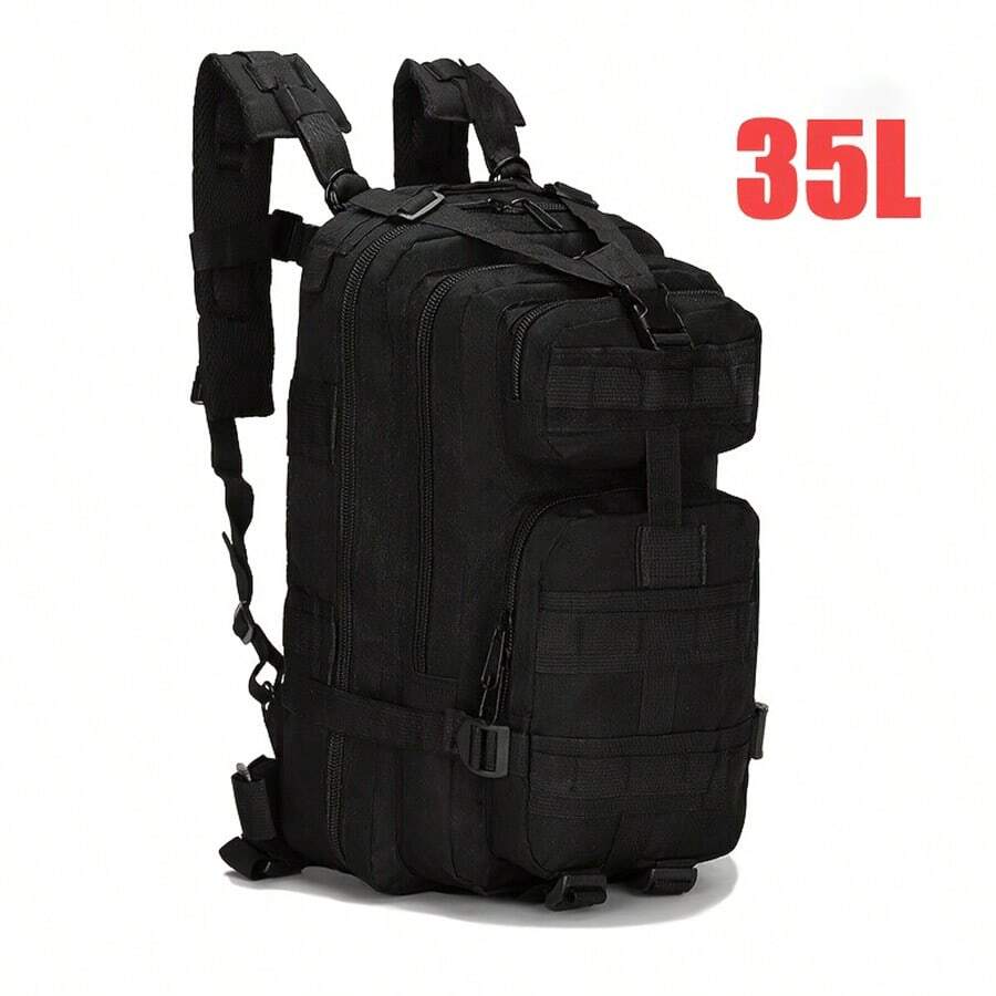 35L Military Black Tactical Backpack Rucksack Camping Hiking Bag Outdoor Travel