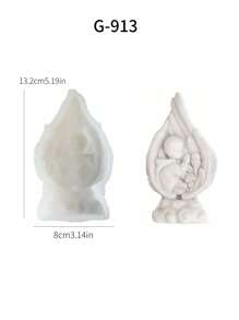 1 Khuôn nến thơm hình gia đình thiên thần bằng silicon DIY Khuôn trang trí nghệ thuật bằng nhựa thạch cao - Đôi Cánh Thiên Thần Trẻ Em G-913 1 cái - Xem 12