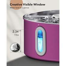 Dog Lover And Dog Mom Love Water Fountain For Large Dog Lover And Dog Mom Loves, 7L/236oz/1.8Gal Stainless Steel Cat/Dog Lover Gift And Dog/Cat Mom Love Pet Water Dispenser, Automatic Filtered Dog Lover And Dog Mom Love Water Bowl With Deeper Drinking Area, Ultra-Quiet Pump, Multi-Filtration (Pink)