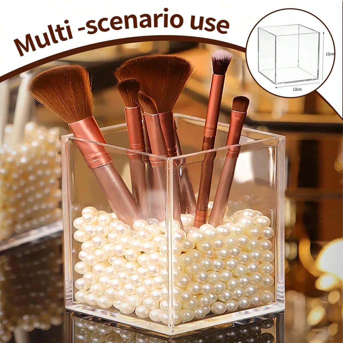 1/6/8/10 Pieces Elegant Square Acrylic Vase Sturdy Clear Acrylic Vase