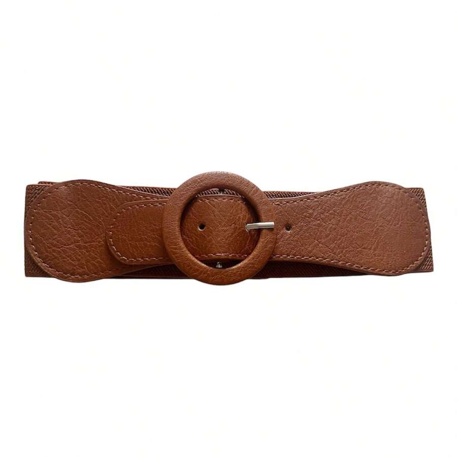 Elegant Women's Matching Belts For Everyday Wear - Maroon - View 1