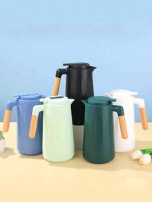 1L Nordic Coffee Tea Thermal Bottle With Wooden Handle - Xem 8