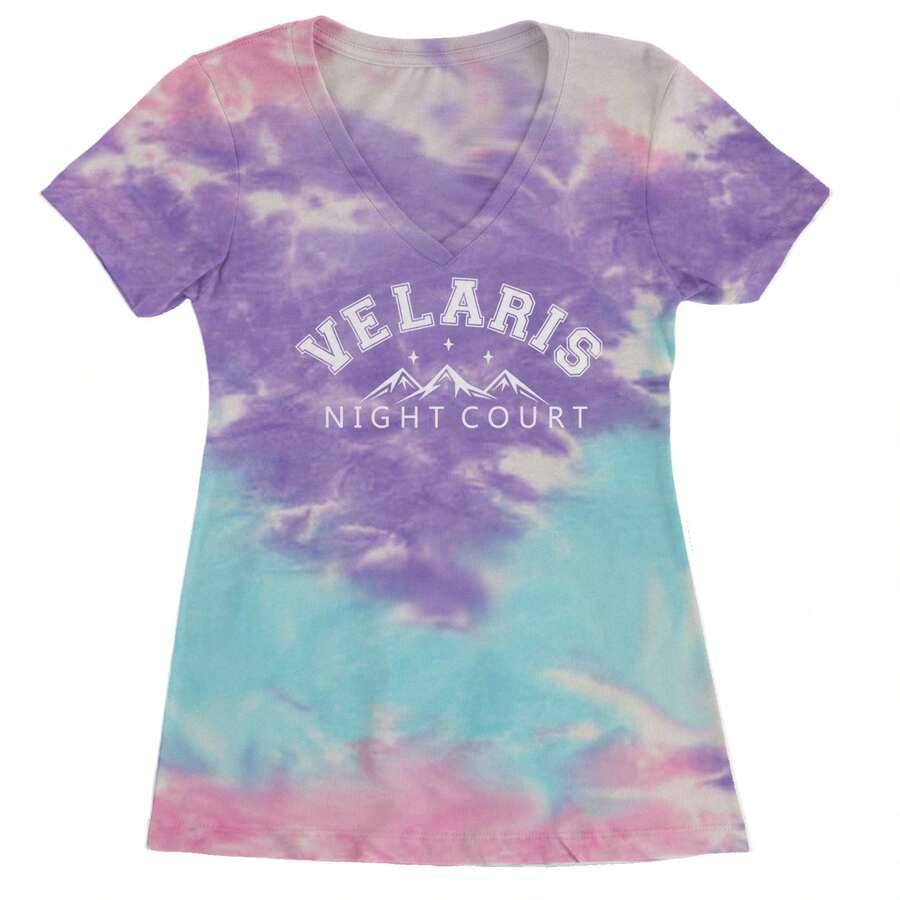 Velaris Night Court Starfall Ladies V-Neck T-Shirt - Kẹo bông - Xem 1