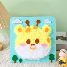 1pc DIY Sewing Craft Kit For Kids, Christmas Handmade Toys, Christmas Small Gifts, Santa Claus, Snowman, Christmas Tree, Reindeer, Gingerbread Man, Creative Cartoon, Knitted Embroidery Painting, Material Pack, Educational DIY Craft Kit,Diy,Embroidery Kit,Embroidery