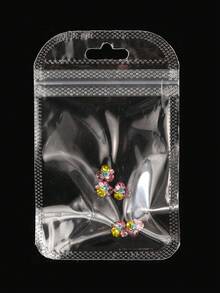 10 款奢华闪亮紫色钻石堆砌美甲饰品，锌合金立体彩色魅力美甲饰品，适合女性和女孩的艺术桌面配饰，美甲沙龙多种风格可供选择的小指甲饰品，日常美甲美甲奢华风格搭配钻石和珍珠美甲饰品炫目 - 紫色 - 查看 2