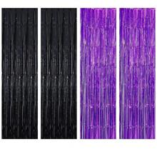 1 件 1MX2M 派对背景 金属箔 流苏 金属窗帘 生日 婚礼 单身女性周年纪念装饰 成人雨丝窗帘 生日派对背景墙装饰 流苏闪亮铝膜墙帘 圣诞节 - 1pc - 查看 39