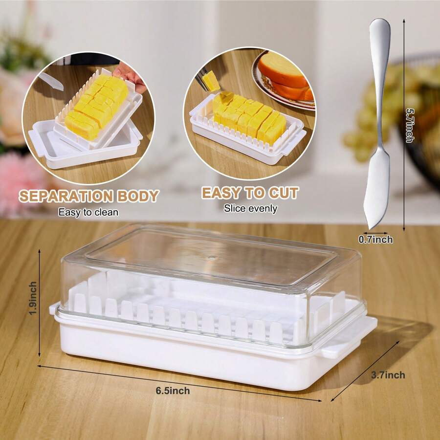 Airtight Bread Box For Kitchen Countertop Butter Dish With Lid And