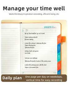 2025年新款日历日记本自律签到时间管理一天一页365天计划办公 - 彩色 - 查看 7