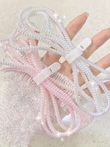 Phone Cable Protector Cord + Cable Tie, Durable Data Cable Protector Charger Protector - Multicolor - View 1