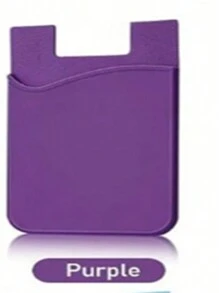 CALINNL 1pc Phone Wallet Stick On Phone For Phone Back 1/2 Pocket Silicone Adhesive Card Cell Phone Sleeves Cell Phone Wallet Silicone Adhesive Phone Stick On Wallet For Phone Case Phone Pocket For Most Phones Phone Suction Card Cover Card Holder Wallet Business Card Holder Credit Card Holder Women For Women For Men Card Wallet Magsafe Wallet