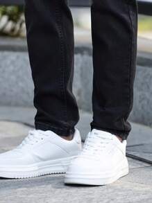 Men's Simple Fashionable Casual Denim Jeans - Black - View 6