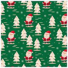 Christmas Tricoline Fabric - 50 Cm X 1.50 Meters - Cotton - Cây Giáng Sinh - 7226 - Xem 1