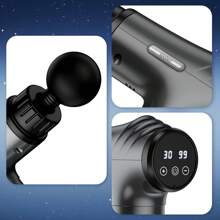 Portable Fascia Body Massage Gun, Relieve The Pression,Ultra-Compact Rechargeable Handheld Percussion Massager, Silent Brushless Motor - High Torque Drive, Elegant Design, Suitable For Home Massage, Sports Massage, Etc.Valentines Gift,Holiday Gift - 灰色 - 查看 4