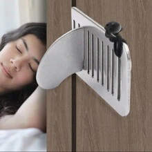 1/2/3/4pcs Portable Door Lock Security Device, Adjustable Portable Door Lock For Home, Hotel, Apartment, Dorm, Extra Privacy & Security, Silver - Silver - View 8