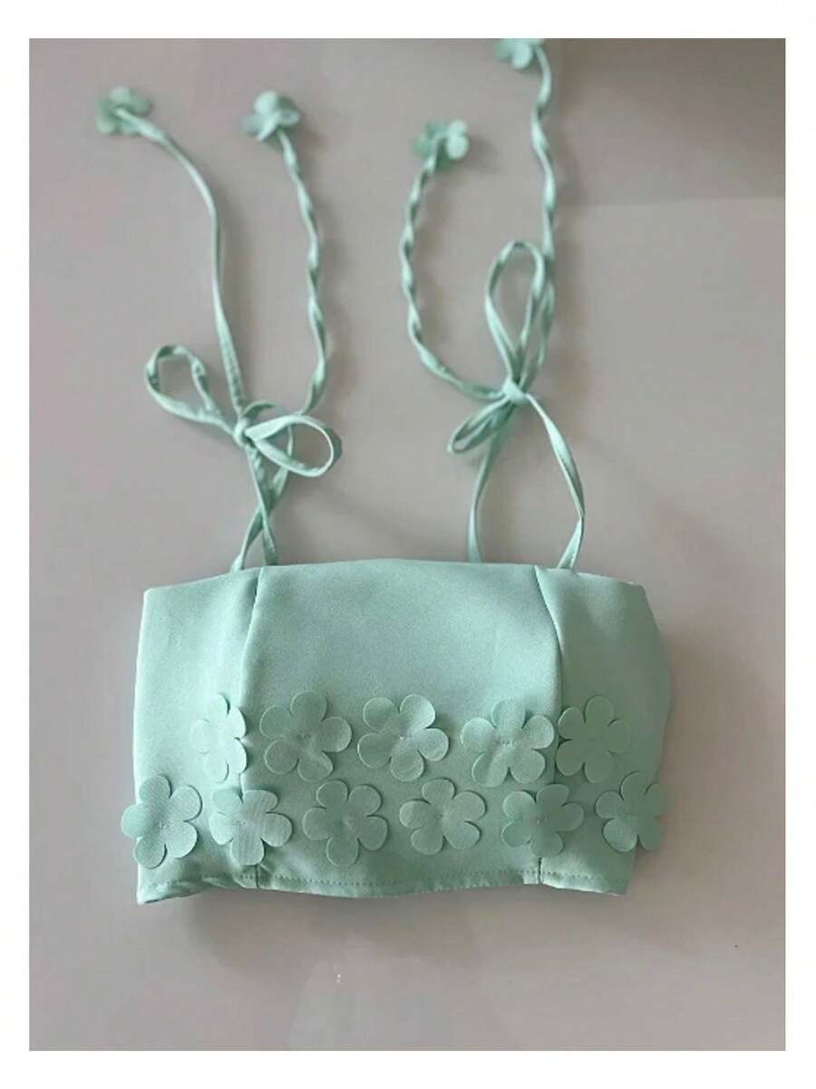 Cropped Flowers Summer 2025 - Olive Green - View 1
