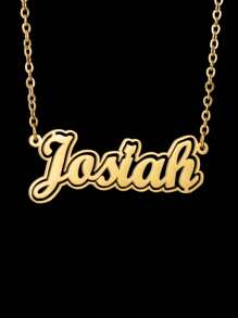 1PC Dây chuyền tên tùy chỉnh thời trang bằng thép không gỉ mỏng Quà tặng sinh nhật cho phụ nữ Trang sức thời trang Bảng tên cá nhân Tên tùy chỉnh Phong cách đơn giản hàng ngày, Sản phẩm bao gồm Hộp quà tặng, Quà tặng ngày lễ tình nhân, Quà tặng sinh nhật, Quà tặng ngày của mẹ, Quà tặng hàng ngày Valentine - Nhiều màu - Xem 11