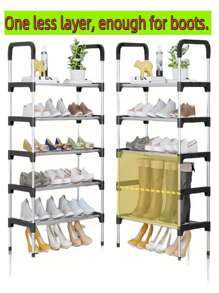 Estante de almacenamiento 4 5 6 7 8 capas zapatero fácil montar organizador calzado vertical capacidad grande diseño moderno resistente hogar closet dormitorio ahorro espacio eficiente