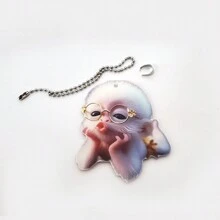 1pc Acrylic Flat Car Hanging Ornament, Backpack Accessory, Home Decor, Christmas Tree Pendant