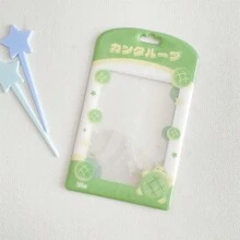 Four-Leaf Clover Strawberry Phpto Card Holder Can Put Student Card Holder Keychain,School Supplies,Back To School - Color - View 13