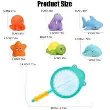 6pcs Soft Rubber Animals, Bath Toys, Ocean Animals Bathtub Shower Toys, Bathtub Toys Water Spray Color Changing Floating Ocean Animals, Swimming Toys Halloween Christmas Gifts