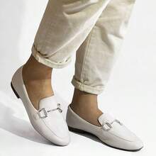 Aretha Croco Detail Moccasin - trắng - Xem 2